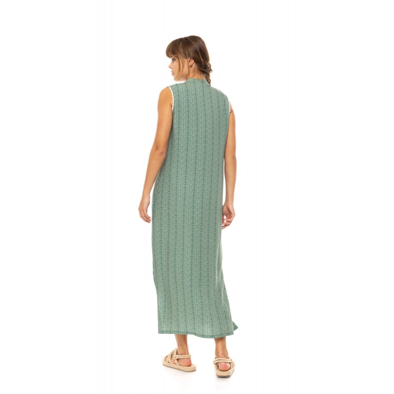 B590 - Type - BEACHWEAR LONG JUGLE GREEN- (B590) B590 - Type - BEACHWEAR LONG JUGLE GREEN- (B590)