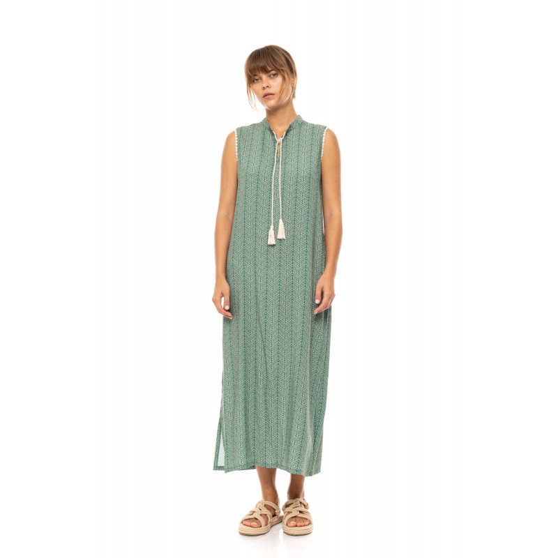 B590 - Type - BEACHWEAR LONG JUGLE GREEN- (B590) B590 - Type - BEACHWEAR LONG JUGLE GREEN- (B590)