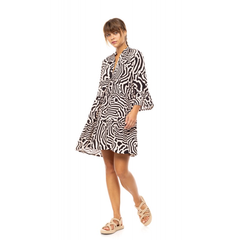 B592 - Type - BEACHWEAR BLACK GEO- (B592) B592 - Type - BEACHWEAR BLACK GEO- (B592)
