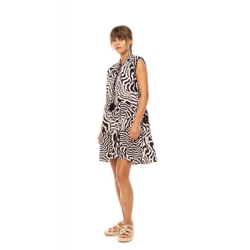 B593 - Type - BEACHWEAR BLACK GEO- (B593) B593 - Type - BEACHWEAR BLACK GEO- (B593)
