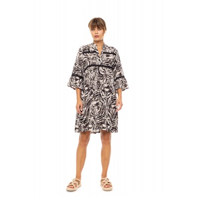 B606 - Type - BEACHWEAR BLACK LEOPARD- (B606) B606 - Type - BEACHWEAR BLACK LEOPARD- (B606)