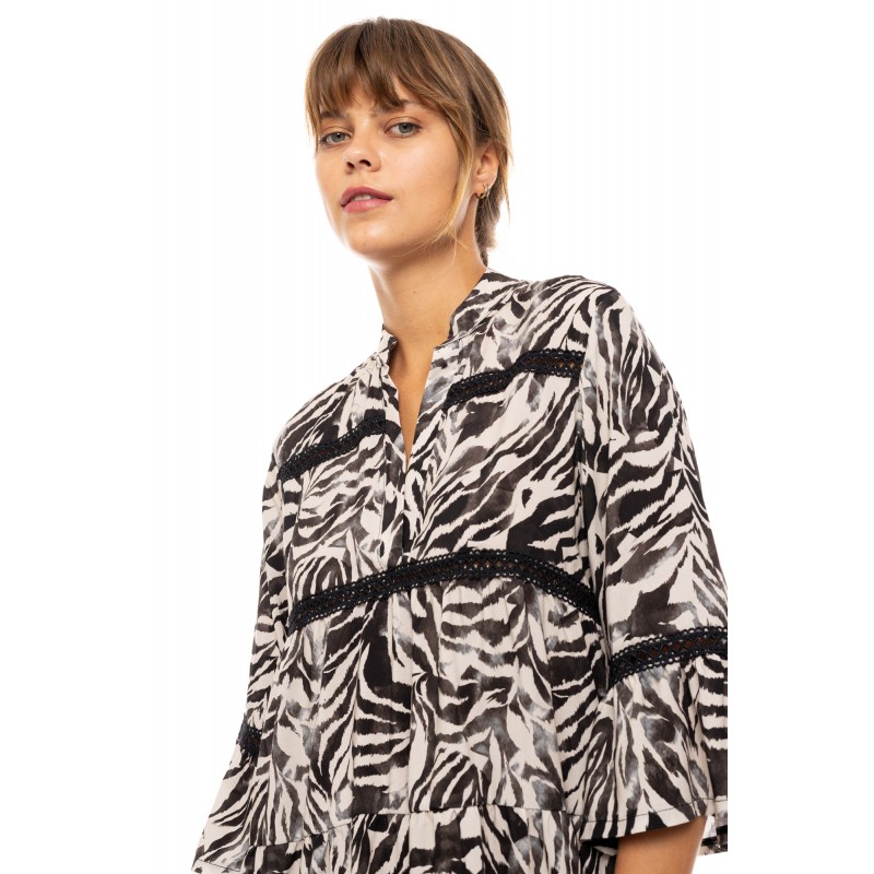 B606 - Type - BEACHWEAR BLACK LEOPARD- (B606) B606 - Type - BEACHWEAR BLACK LEOPARD- (B606)