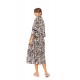 B607 - Type - BEACHWEAR LONG BLACK LEOPARD- (B607) B607 - Type - BEACHWEAR LONG BLACK LEOPARD- (B607)