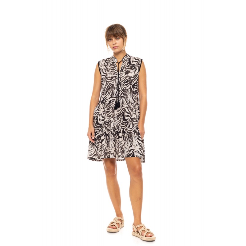 B608 - Type - BEACHWEAR BLACK LEOPARD- (B608) B608 - Type - BEACHWEAR BLACK LEOPARD- (B608)