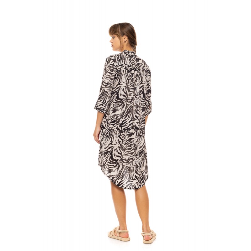 B610 - Type - BEACHWEAR BLACK LEOPARD- (B610) B610 - Type - BEACHWEAR BLACK LEOPARD- (B610)
