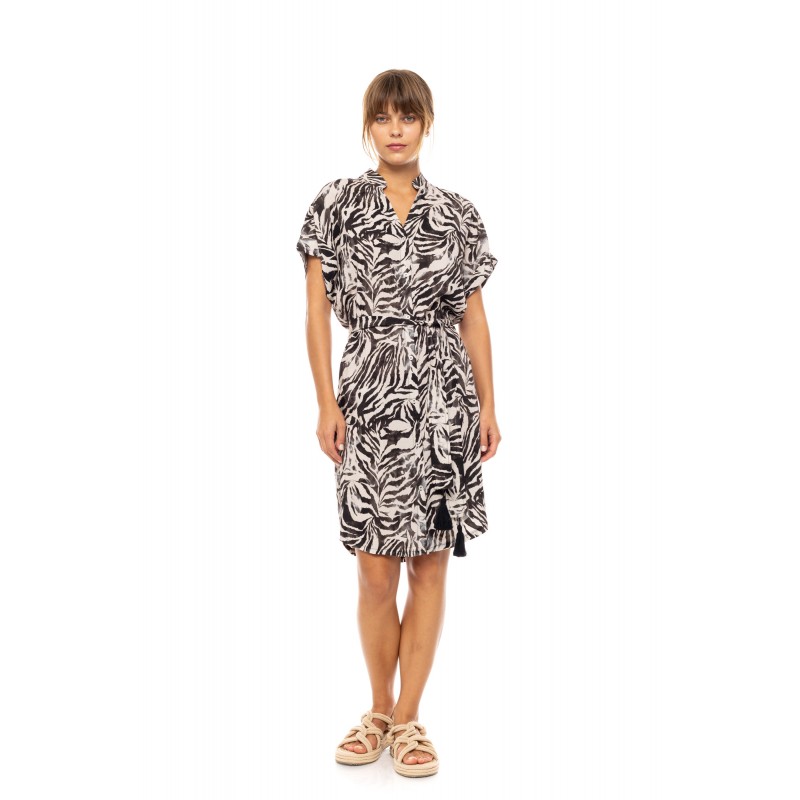 B611 - Type - BEACHWEAR BLACK LEOPARD- (B611) B611 - Type - BEACHWEAR BLACK LEOPARD- (B611)