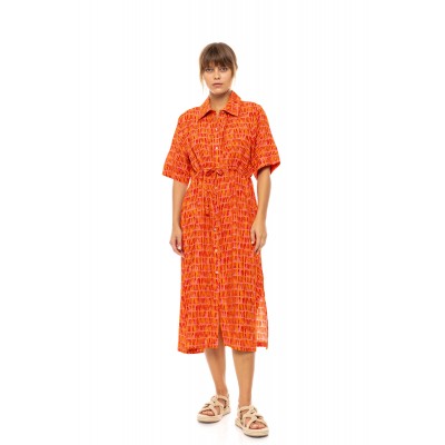 B622 - Type - BEACHWEAR LONG SORBET ORANGE- (B622) B622 - Type - BEACHWEAR LONG SORBET ORANGE- (B622)