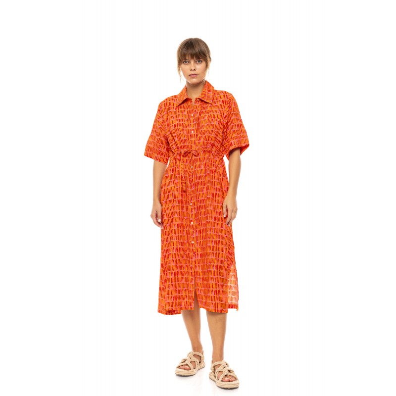 B622 - Type - BEACHWEAR LONG SORBET ORANGE- (B622) B622 - Type - BEACHWEAR LONG SORBET ORANGE- (B622)