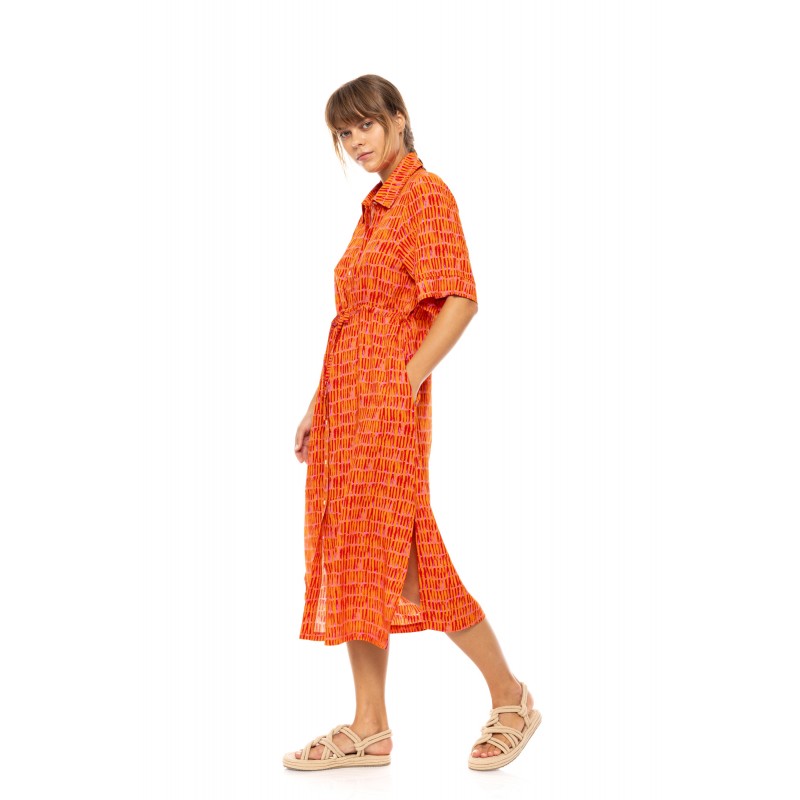 B622 - Type - BEACHWEAR LONG SORBET ORANGE- (B622) B622 - Type - BEACHWEAR LONG SORBET ORANGE- (B622)
