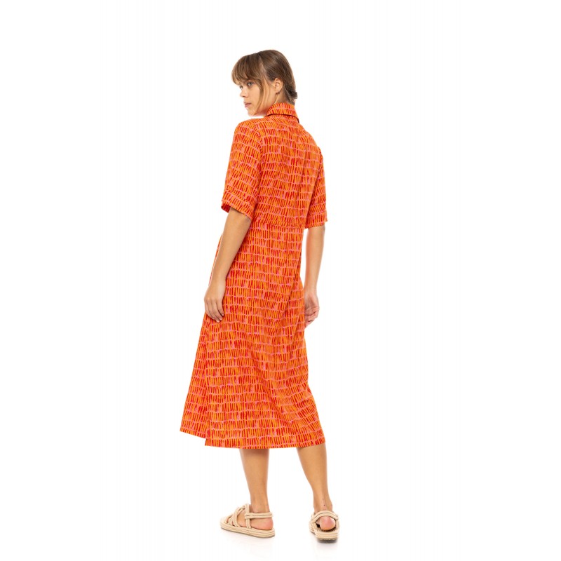 B622 - Type - BEACHWEAR LONG SORBET ORANGE- (B622) B622 - Type - BEACHWEAR LONG SORBET ORANGE- (B622)