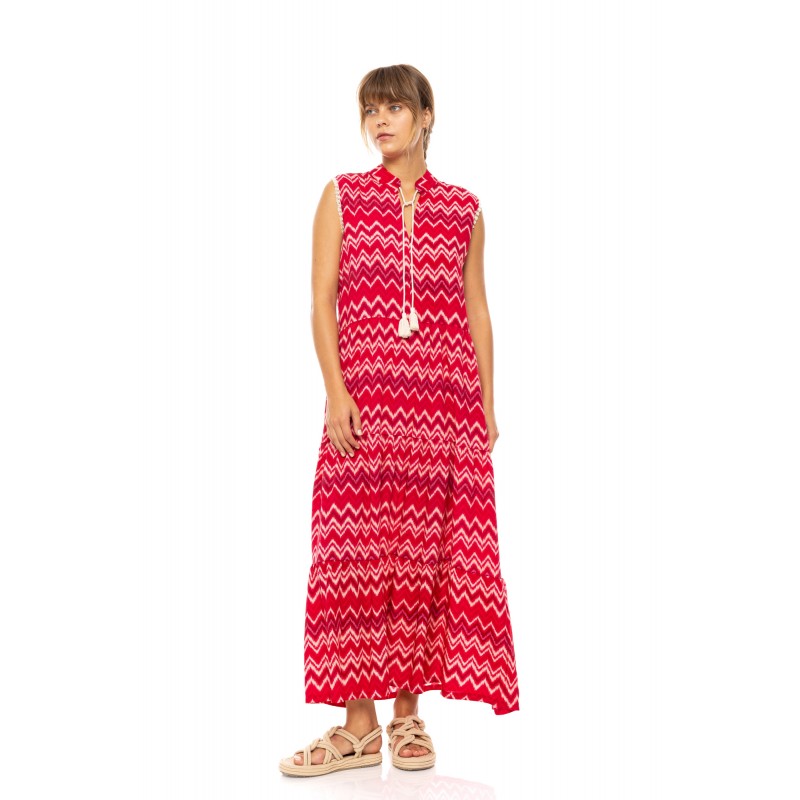 B628 - Type - BEACHWEAR LONG RASBERRY RAINBOW- (B628) B628 - Type - BEACHWEAR LONG RASBERRY RAINBOW- (B628)