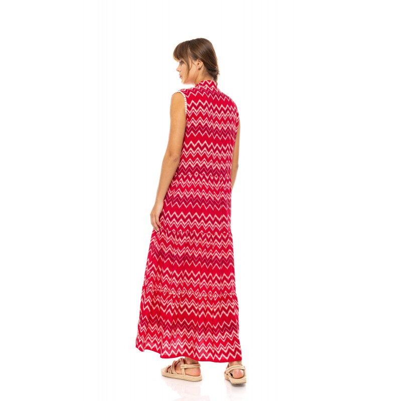 B628 - Type - BEACHWEAR LONG RASBERRY RAINBOW- (B628) B628 - Type - BEACHWEAR LONG RASBERRY RAINBOW- (B628)