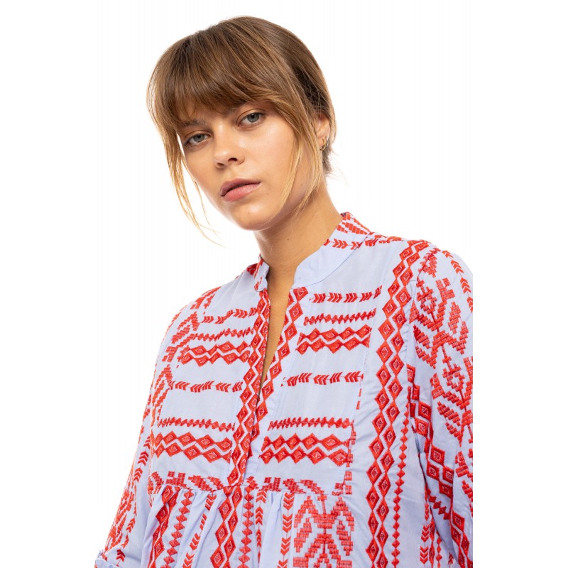 B634 - Type - BEACHWEAR EMBRODERY ICE BLUE- (B634) B634 - Type - BEACHWEAR EMBRODERY ICE BLUE- (B634)