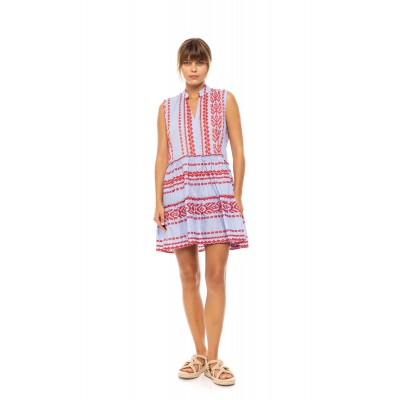 B635 - Type - BEACHWEAR EMBRODERY ICE BLUE- (B635) B635 - Type - BEACHWEAR EMBRODERY ICE BLUE- (B635)