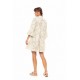 B645 - Off White - BEACHWEAR MOON EMBRODERY- (B645) B645 - Off White - BEACHWEAR MOON EMBRODERY- (B645)
