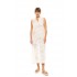 B647 - Off White - BEACHWEAR MOON EMBRODERY- (B647)