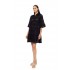B650 - Black - BEACHWEAR FLOWER EMBRODERY- (B650)