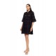 B650 - Black - BEACHWEAR FLOWER EMBRODERY- (B650) B650 - Black - BEACHWEAR FLOWER EMBRODERY- (B650)