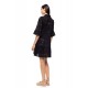 B650 - Black - BEACHWEAR FLOWER EMBRODERY- (B650) B650 - Black - BEACHWEAR FLOWER EMBRODERY- (B650)