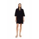 B652 - Black - BEACHWEAR FLOWER EMBRODERY- (B652) B652 - Black - BEACHWEAR FLOWER EMBRODERY- (B652)