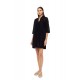 B652 - Black - BEACHWEAR FLOWER EMBRODERY- (B652) B652 - Black - BEACHWEAR FLOWER EMBRODERY- (B652)
