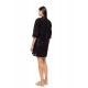 B652 - Black - BEACHWEAR FLOWER EMBRODERY- (B652) B652 - Black - BEACHWEAR FLOWER EMBRODERY- (B652)