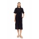 B653 - Black - BEACHWEAR FLOWER EMBRODERY- (B653)
