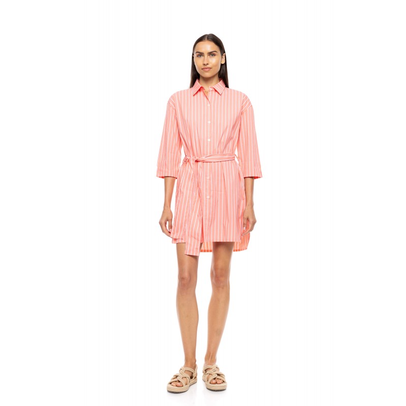 B670 - Peach Pink - BEACHWEAR TROPICAL STRIPE- (B670) B670 - Peach Pink - BEACHWEAR TROPICAL STRIPE- (B670)