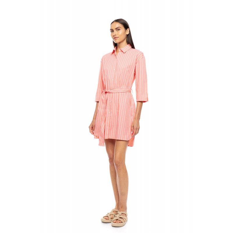 B670 - Peach Pink - BEACHWEAR TROPICAL STRIPE- (B670) B670 - Peach Pink - BEACHWEAR TROPICAL STRIPE- (B670)
