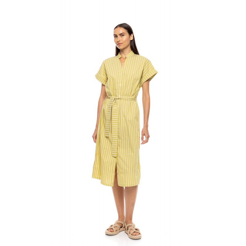 B671 - Lime Yellow - BEACHWEAR TROPICAL STRIPE- (B671) B671 - Lime Yellow - BEACHWEAR TROPICAL STRIPE- (B671)