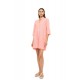 B674 - Peach Pink - BEACHWEAR TROPICAL STRIPE- (B674) B674 - Peach Pink - BEACHWEAR TROPICAL STRIPE- (B674)