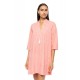B674 - Peach Pink - BEACHWEAR TROPICAL STRIPE- (B674) B674 - Peach Pink - BEACHWEAR TROPICAL STRIPE- (B674)