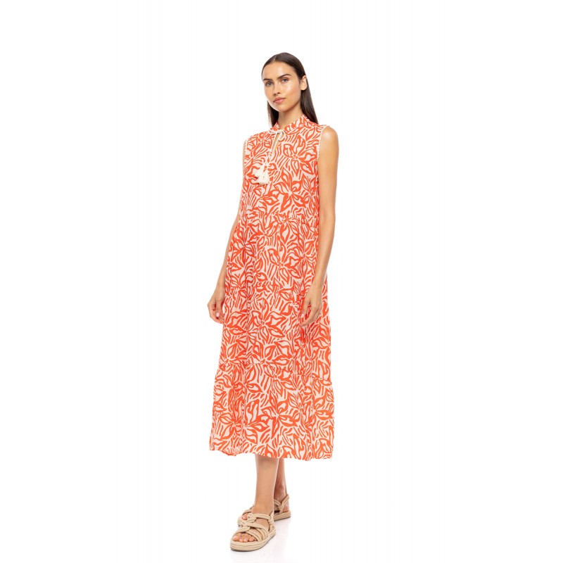 B717 - Type - BEACHWEAR CORAL FLOWER- (B717) B717 - Type - BEACHWEAR CORAL FLOWER- (B717)