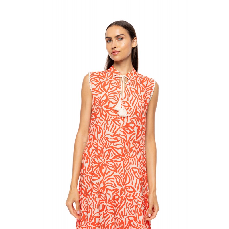 B717 - Type - BEACHWEAR CORAL FLOWER- (B717) B717 - Type - BEACHWEAR CORAL FLOWER- (B717)