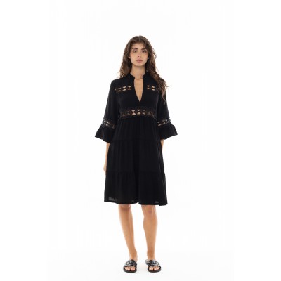 BN-272 - Black - BEACHWEAR LACE- (BN-272) BN-272 - Black - BEACHWEAR LACE- (BN-272)