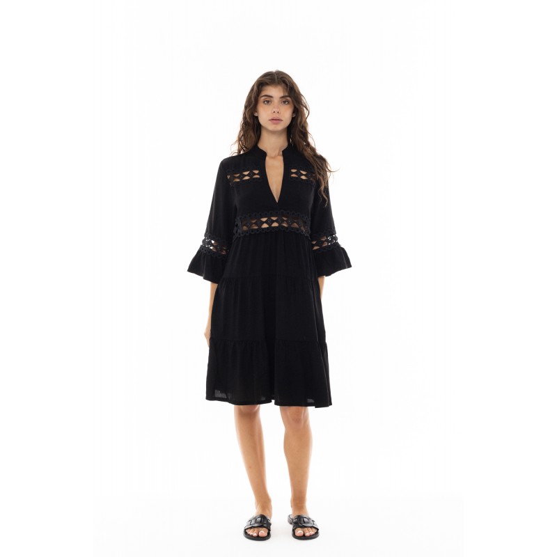 BN-272 - Black - BEACHWEAR LACE- (BN-272)