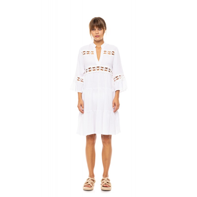 BN-272 - White - BEACHWEAR LACE- (BN-272) BN-272 - White - BEACHWEAR LACE- (BN-272)