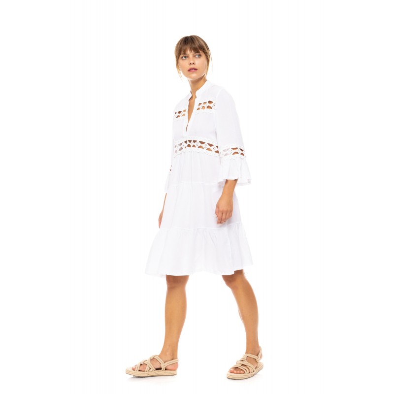 BN-272 - White - BEACHWEAR LACE- (BN-272) BN-272 - White - BEACHWEAR LACE- (BN-272)