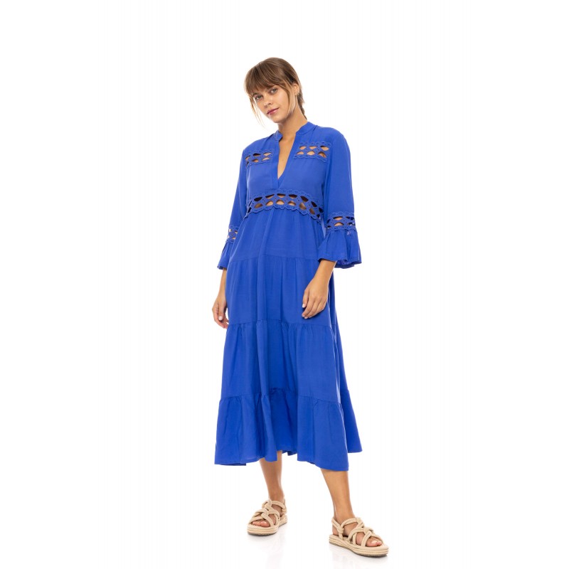 BN-273 - Ultra Violet - BEACHWEAR LACE LONG- (BN-273) BN-273 - Ultra Violet - BEACHWEAR LACE LONG- (BN-273)