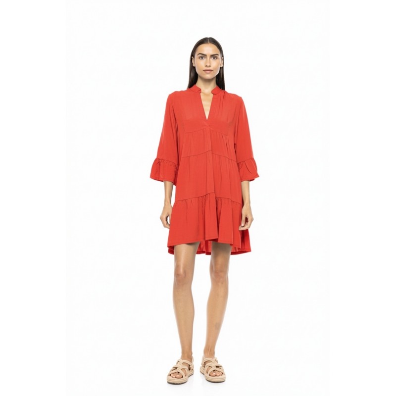 BN-284 - Red - BEACHWEAR SOLID- (BN-284) BN-284 - Red - BEACHWEAR SOLID- (BN-284)