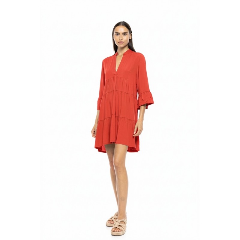BN-284 - Red - BEACHWEAR SOLID- (BN-284) BN-284 - Red - BEACHWEAR SOLID- (BN-284)