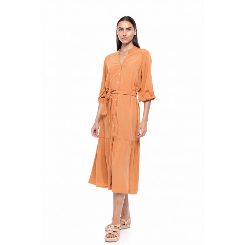 BN-290 - Orange - BEACHWEAR SOLID LONG- (BN-290) BN-290 - Orange - BEACHWEAR SOLID LONG- (BN-290)
