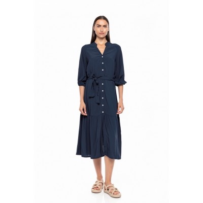 BN-290 - Yacht Blue - BEACHWEAR SOLID LONG- (BN-290)
