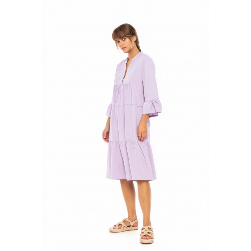 BN-294 - Levander - BEACHWEAR MIDI SOLID- (BN-294) BN-294 - Levander - BEACHWEAR MIDI SOLID- (BN-294)