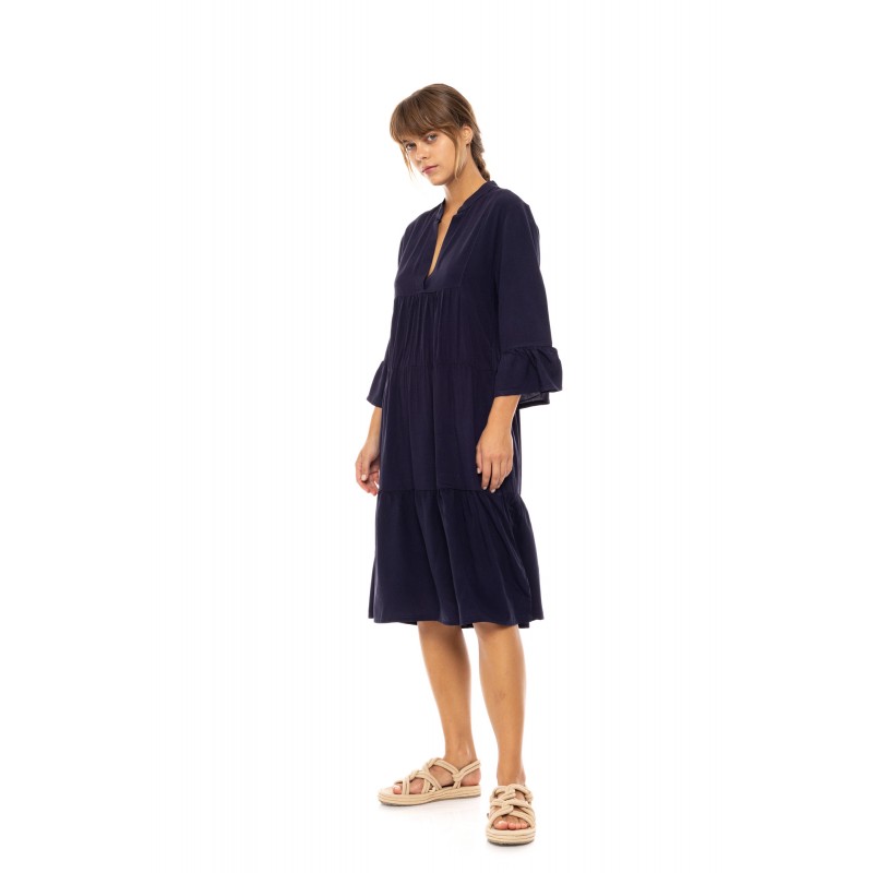 BN-294 - Yacht Blue - BEACHWEAR MIDI SOLID- (BN-294) BN-294 - Yacht Blue - BEACHWEAR MIDI SOLID- (BN-294)