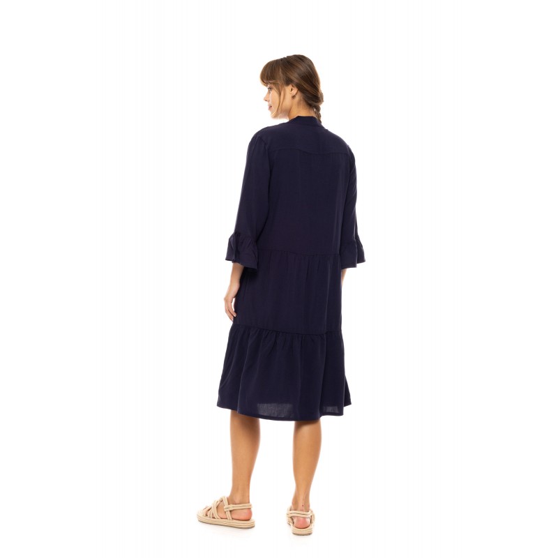 BN-294 - Yacht Blue - BEACHWEAR MIDI SOLID- (BN-294) BN-294 - Yacht Blue - BEACHWEAR MIDI SOLID- (BN-294)