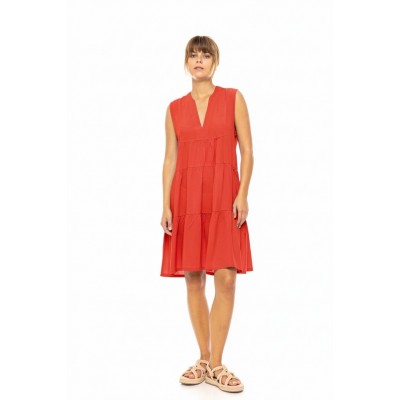 BN-295 - Red - BEACHWEAR SOLID- (BN-295)