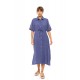 BN-296 - Cosmos Blue - BEACHWEAR MIDI SOLID- (BN-296)