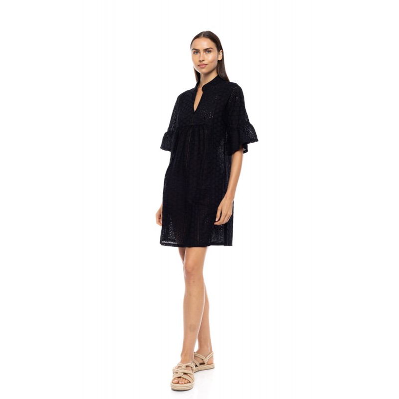 BN-300 - Black - Beachwear Embrodery- (BN-300) BN-300 - Black - Beachwear Embrodery- (BN-300)