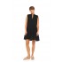 BN-301 - Black - Beachwear Sleeveless Embrodery- (BN-301)
